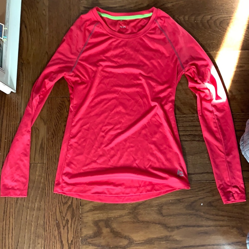 Pink, dry fit, active running/workout top